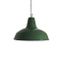 Mid-Century Green Industrial Pendant Light, 1950s 1