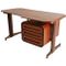 Mid-Century Italian Teak Writing Desk, Image 1