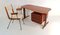 Italienischer Mid-Century Schreibtisch aus Teak 11