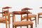 Mid-Century Danish Cowhorn Chairs by Knud Faerch for Slagelse, Set of 8 2