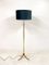 French Faux Bamboo & Brass Floor Lamp, 1970s 7