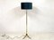 French Faux Bamboo & Brass Floor Lamp, 1970s, Image 6