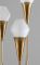 Swedish Floor Lamp in Brass and Opaline Glass from Böhlmarks, 1950s, Image 6