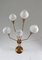 Swedish Floor Lamp in Brass and Opaline Glass from Böhlmarks, 1950s 5