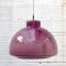Violette Deckenlampe aus Opalglas, 1950er 5