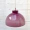 Purple Opal Glass Ceiling Lamp, 1950s 2