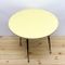 Round Metal and Yellow Formica Kitchen Table, 1960s 4