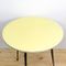 Round Metal and Yellow Formica Kitchen Table, 1960s 7