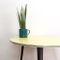 Round Metal and Yellow Formica Kitchen Table, 1960s 3