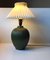 Lampada da tavolo in ceramica verde di Michael Andersen, anni '30, Immagine 4