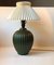 Lampada da tavolo in ceramica verde di Michael Andersen, anni '30, Immagine 5