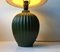 Lámpara de mesa de cerámica verde de Michael Andersen, años 30, Imagen 3