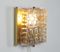 Brass & Pressed Glass Square Wall Lights by Carl Fagerlud for Orrefors, 1960s, Set of 2, Image 7