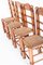 Vintage Spanish Pine & Rope Chairs, 1940s, Set of 4 5