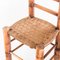 Spanische Vintage Stühle aus Pinienholz & Seil, 1940er, 4er Set 11