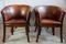 Dainty Leather Lounge Chairs, 1980s, Set of 6 3