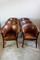 Dainty Leather Lounge Chairs, 1980s, Set of 6 2