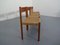 Teak & Papercord Dining Chairs by Poul M. Volther for Frem Røjle, 1960s, Set of 4 11