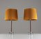 Swedish Rosewood and Glass Table Lamps from Tranås Stilarmatur, 1960s, Set of 2, Image 3