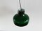 Lámpara colgante vintage de vidrio verde, Imagen 6
