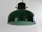 Vintage Green Glass Pendant Lamp, Image 7