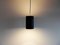 Lampade da soffitto in metallo nero, anni '60, set di 5, Immagine 4