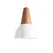 Eikon Basic White Pendant Lamp in Walnut from Schneid Studio 1