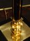 Lámpara de mesa Hollywood Regency de latón, años 70, Imagen 17