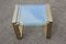Italian Stackable Coffee Tables in Satin Brass and Glass, 1970s, Set of 3, Image 4