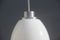 Lámpara colgante italiana de aluminio y vidrio, años 60, Imagen 10
