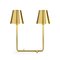 Brass Bio Lamp with Two Lights by A. Cibic for Ghidini 1961 3