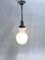 Vintage Opaline Pendant Light, 1950s 7