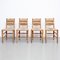 Vintage French Dining Chairs by Charlotte Perriand, 1950s, Set of 4 2
