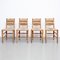 Vintage French Dining Chairs by Charlotte Perriand, 1950s, Set of 4, Image 2