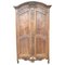 Antique French Wardrobe in Solid Walnut, 1770s, Image 1