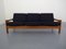 Dänisches 3-Sitzer Sofa mit Gestell aus Teak, 1960er 1