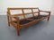 Dänisches 3-Sitzer Sofa mit Gestell aus Teak, 1960er 20