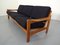 Dänisches 3-Sitzer Sofa mit Gestell aus Teak, 1960er 3