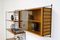 Vintage Ash Veneered Wall Unit with Showcase by Katja & Nisse Strinning for String 4