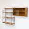 Vintage Ash Veneered Wall Unit with Showcase by Katja & Nisse Strinning for String 1