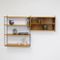 Vintage Ash Veneered Wall Unit with Showcase by Katja & Nisse Strinning for String 2