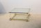 Vintage Obelisk Couchtisch aus Acrylglas, Messing & Glas, 1970er 9