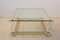 Vintage Acrylic Glass, Brass & Glass Obelisk Coffee Table, 1970s 6