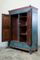 19th Century Blue-Painted Two-Door Armoire 4