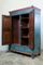 19th Century Blue-Painted Two-Door Armoire, Image 4