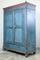 19th Century Blue-Painted Two-Door Armoire, Image 1