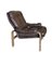 Vintage Swedish Leather Lounge Chair 4