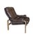 Vintage Swedish Leather Lounge Chair, Image 4