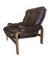 Vintage Swedish Leather Lounge Chair, Image 3