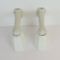 Art Deco Bathroom Porcelain and Opaline Wall Lamps, 1930s, Set of 2, Image 2